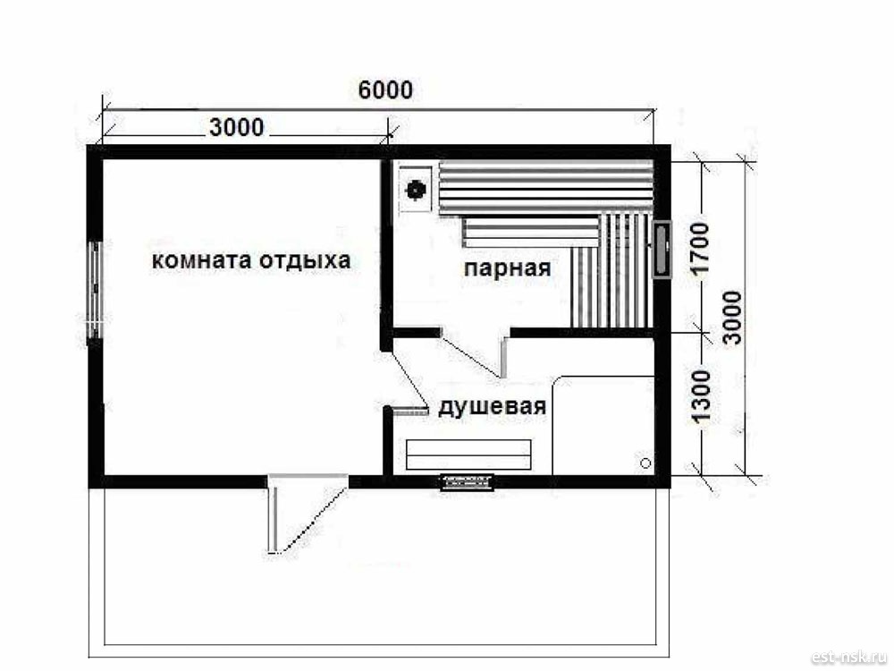 Проекты бани с большой парилкой