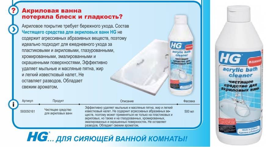 Уход за акриловой ванной в домашних условиях - как правильно проводится чистка и какими средствами
