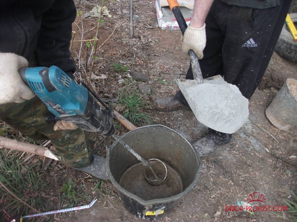 Пропорции раствора для заливки столбов забора, какой цемент лучше выбрать для бетона