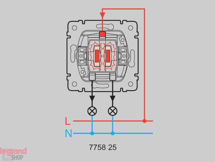 Схема выключателя legrand с подсветкой схема подключения