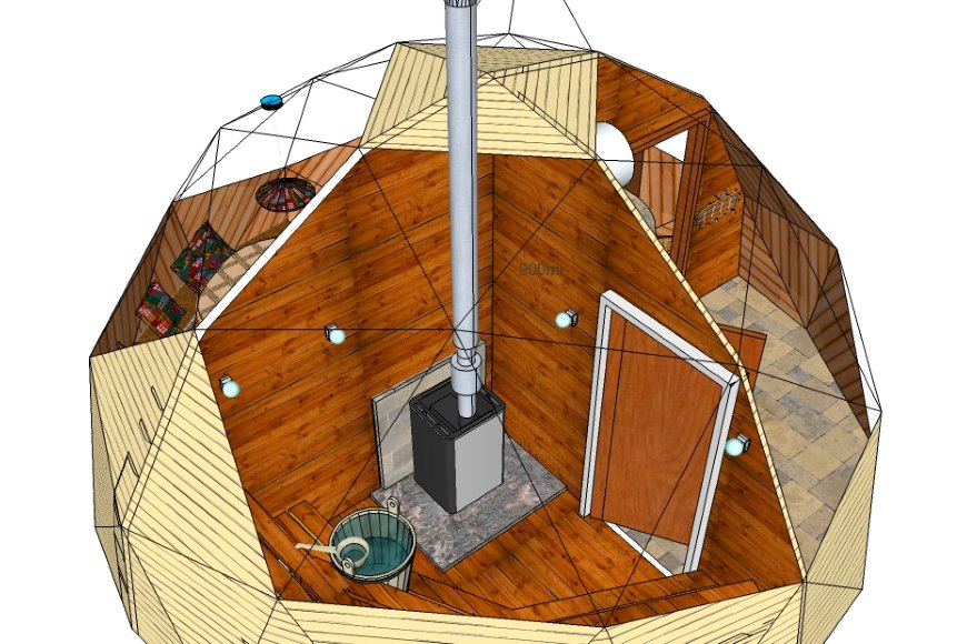 Купольная баня своими руками чертежи заготовок