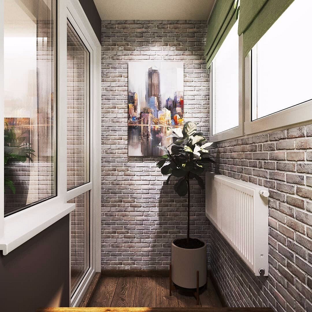 Дизайн балкона в стиле лофт в квартире фото