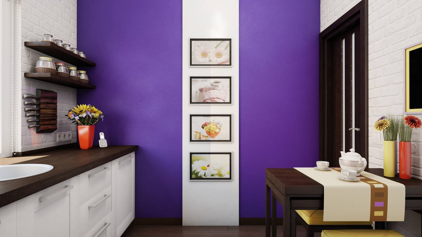 Как покрасить стены на кухне: какой состав лучше выбрать, как можно сделать это красиво и интересно своими руками, а также варианты для маленьких помещений, фото