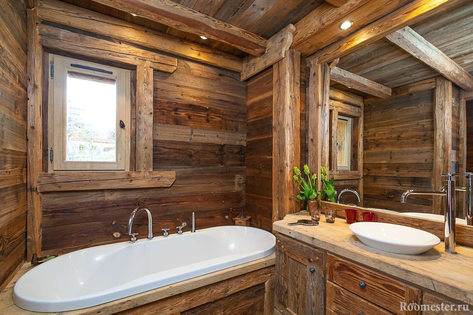 Интерьер ванной в деревянном доме: подготовка помещения и выбор сантехники