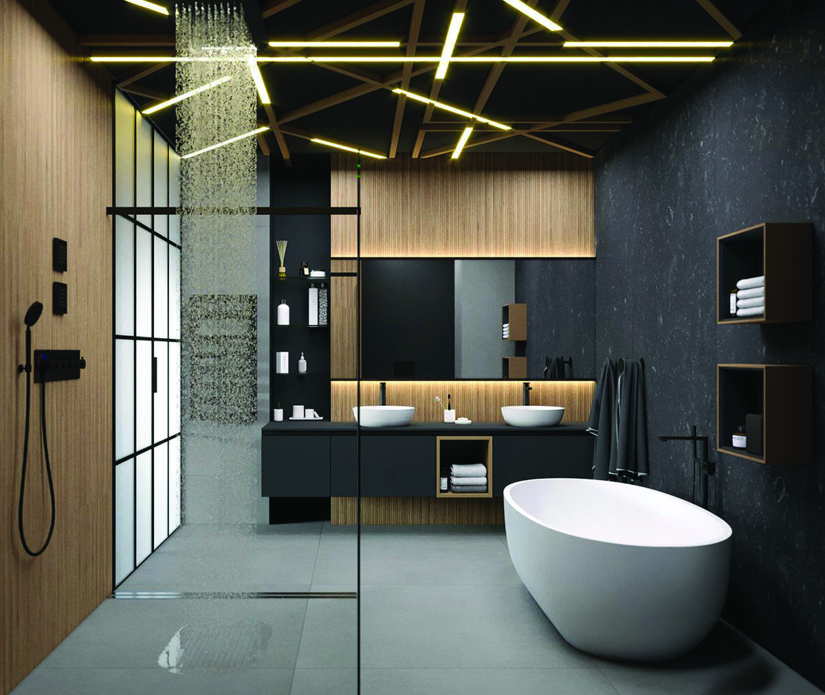 дизайн ванной комнаты в современном стиле фото