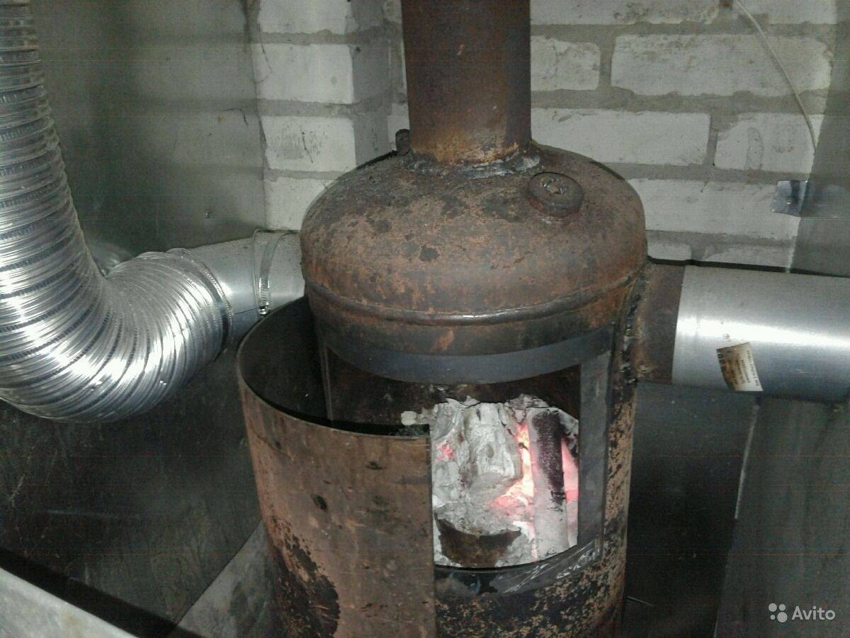Буржуйка на газу своими руками