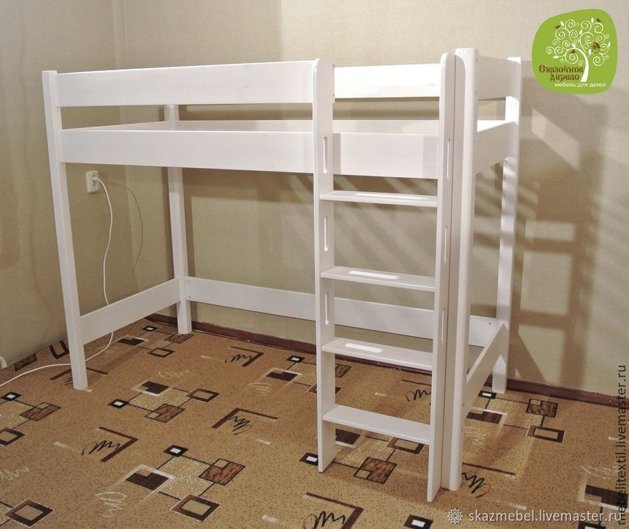 Встроенная кровать-чердак: разновидности конструкций | фото