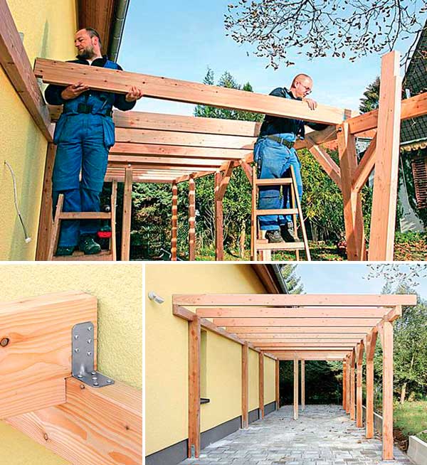 Как сделать крышу на пристройке к дому: делаем односкатную крышу к пристройке дома с фото инструкцией
