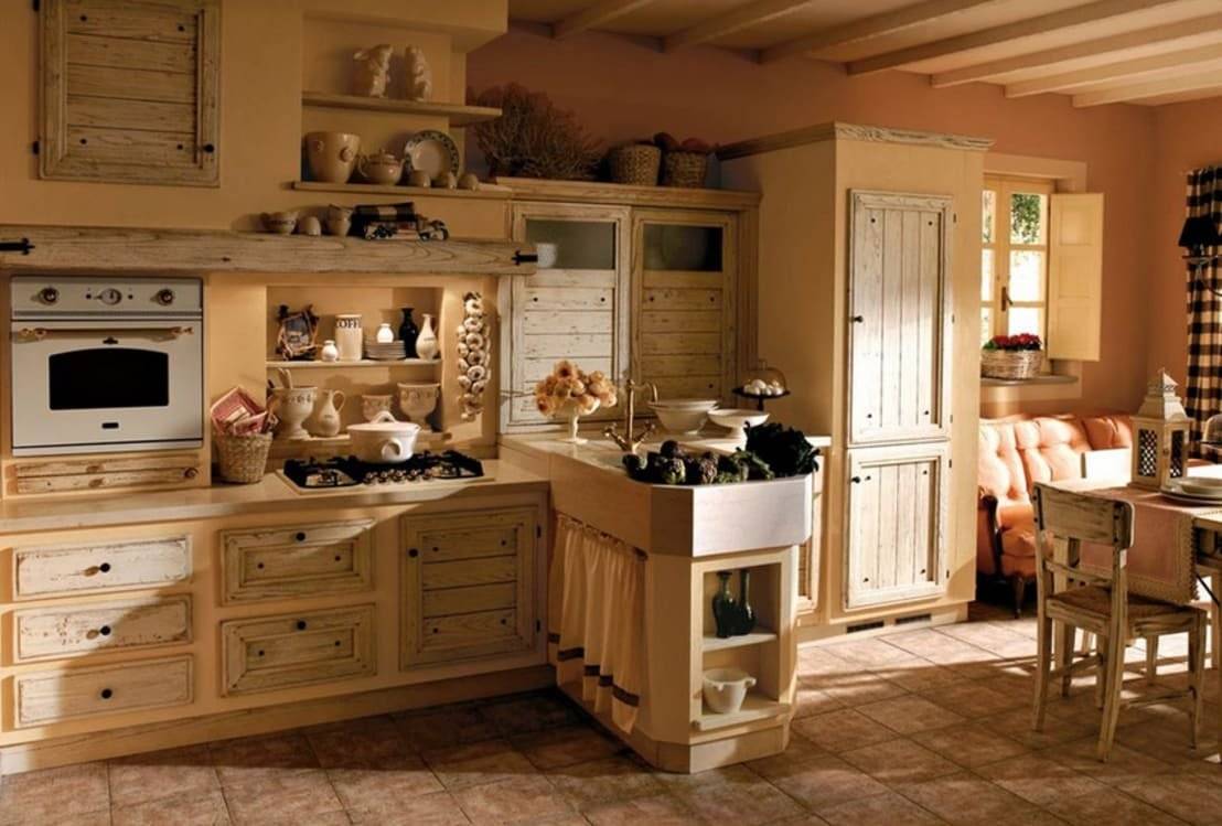 Кухня в деревенском стиле: 44 фото и видео уютного интерьера в своем доме