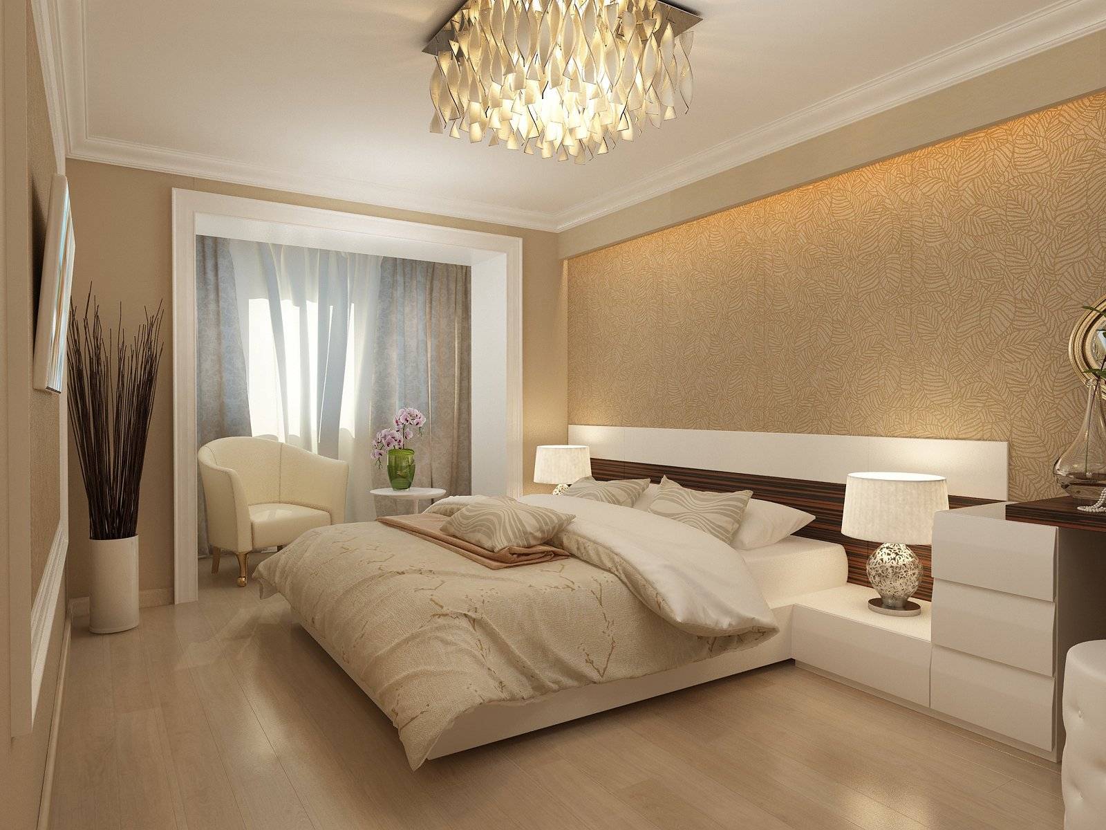 Дизайн спальни в современном стиле в светлых тонах – 45 свежих идей