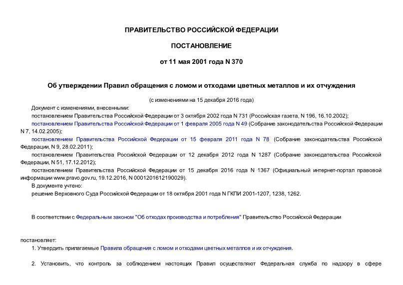 Правила пользования системами коммунальной канализации. Правила обращения с ломом черных металлов и их отчуждения.