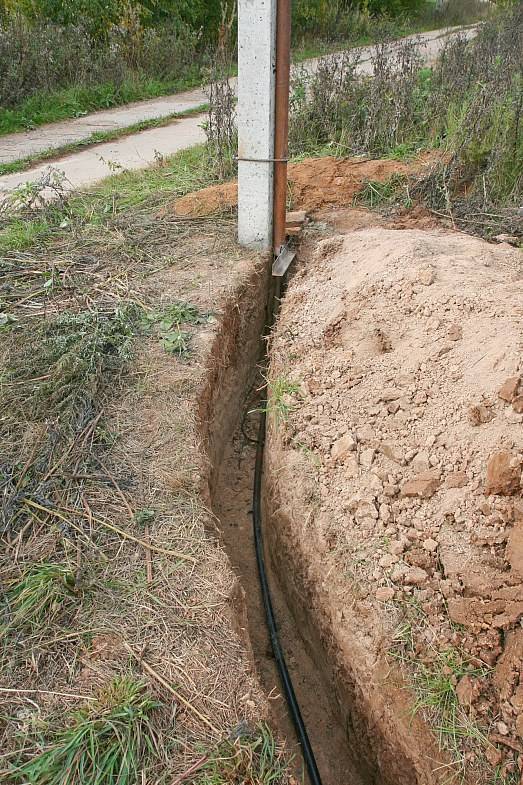 Прокладка кабеля под землей: виды кабеля и способы укладки