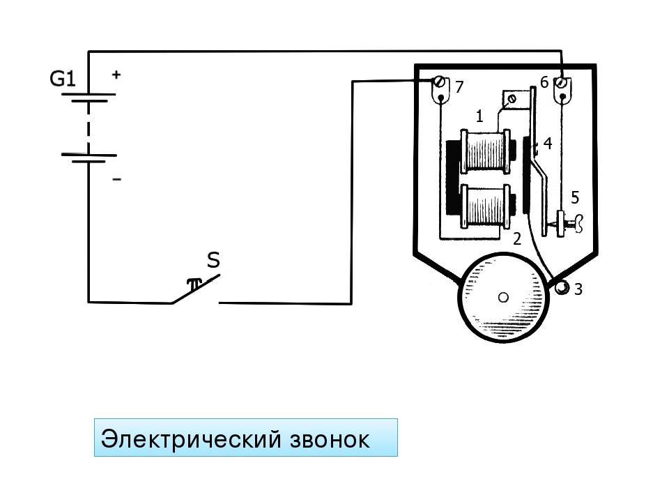 Схема подключения электрического звонка в квартире