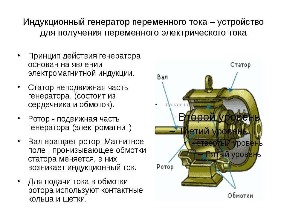 Простая схема генератора переменного тока