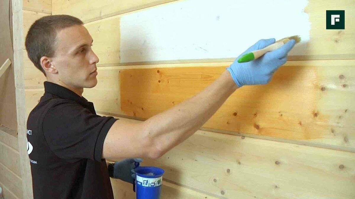 Покраска деревянной вагонки внутри дома: фото стен, видео как покрасить