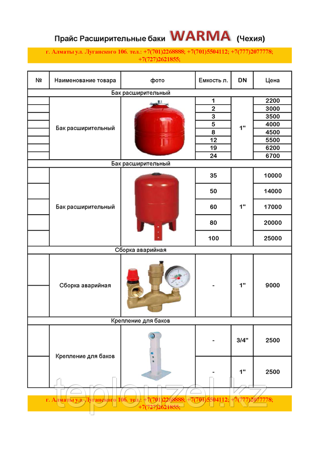 Расширительный бак для отопления: назначение, виды, установка, обслуживание и ремонт