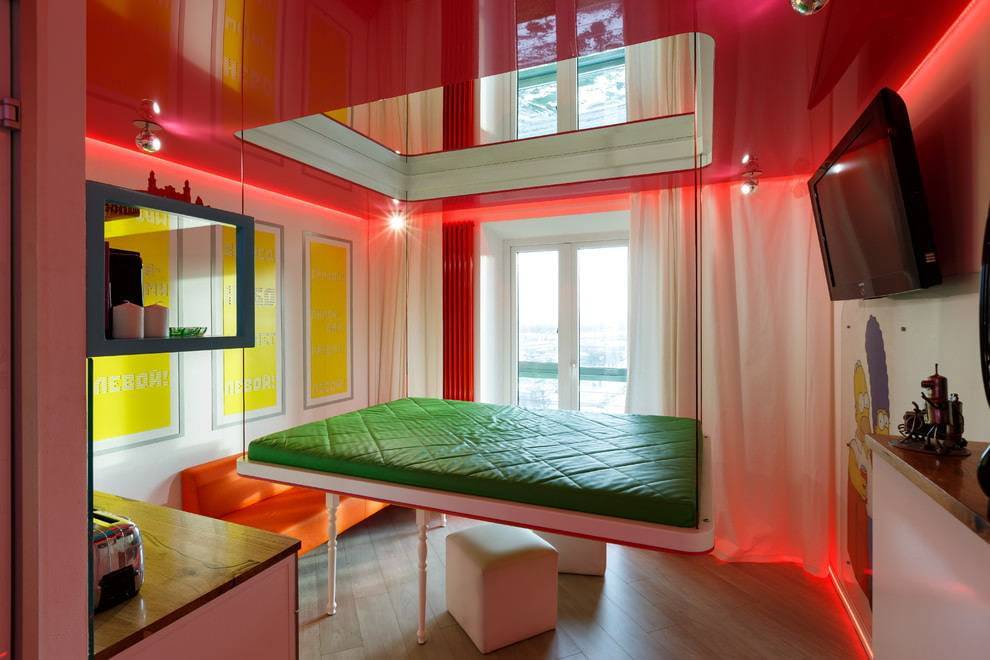 Потолок розового цвета: 70+ фото в интерьере, современные идеи дизайна