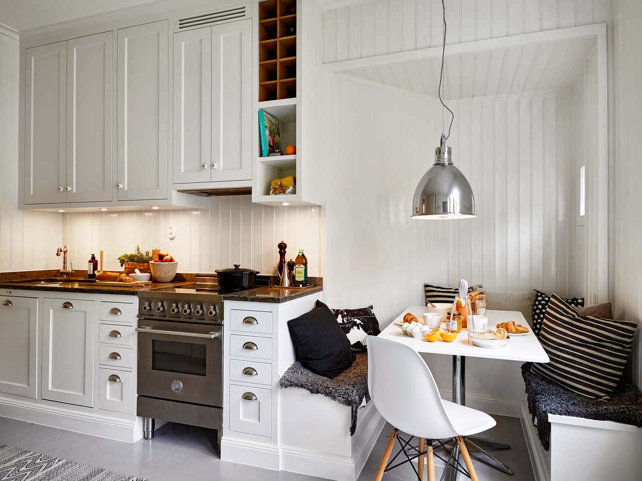 кухня 5 кв м в скандинавском стиле