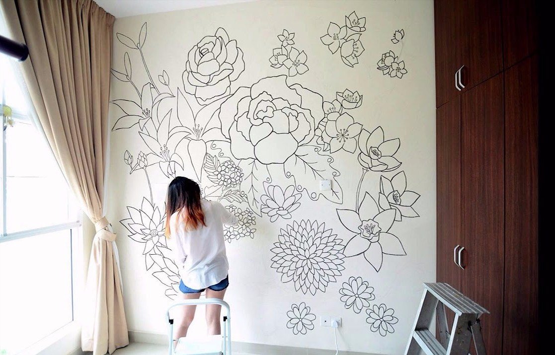 Особенности состава и применения акриловых красок для художественной росписи стен