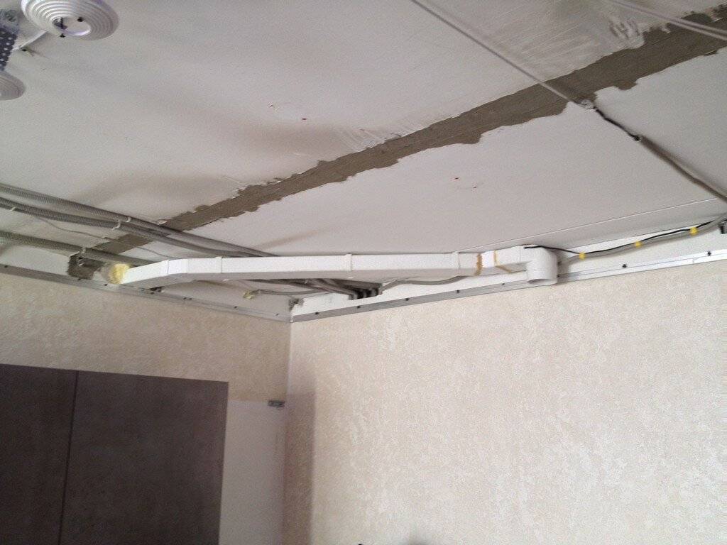 Вентилятор в натяжном потолке в ванной, система вентиляции в натяжном потолке