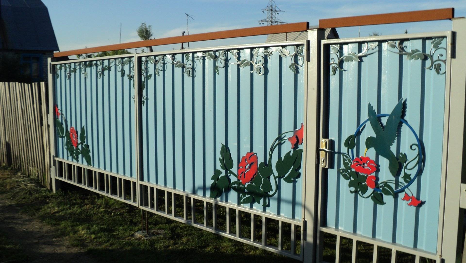 Покрасить Железный забор