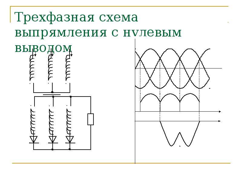 Трехфазная мостовая схема выпрямления (схема ларионова)