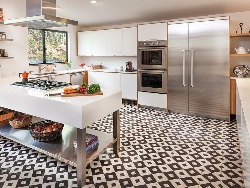 Плитка для кухни на пол: советы по выбору и фото идеи дизайна напольной плитки