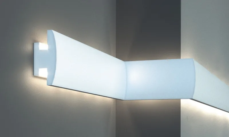 Варианты плинтусов потолочных с подсветкой и напольных с фото примерами, а также советы, как установить светодиодную подсветку плинтуса своими руками