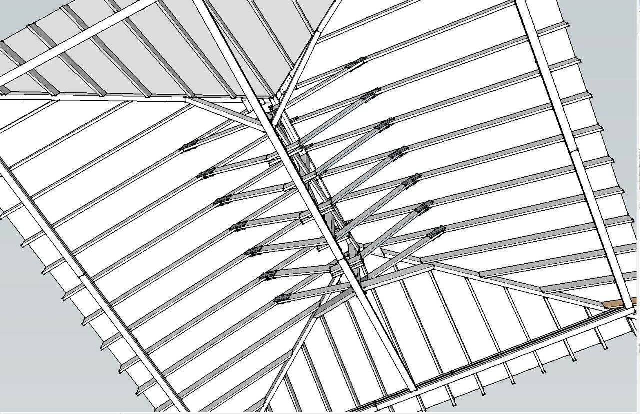 Многощипцовая крыша: особенности конструкции, основные элементы и формы