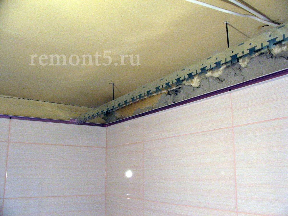 Потолок в ванной комнате – какой выбрать