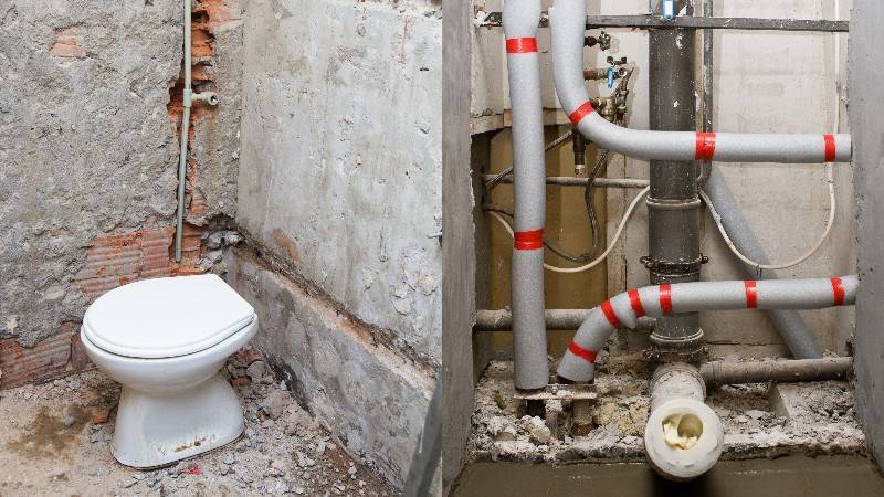 Как закрыть трубы в туалете: обзор вариантов маскировки канализационного стояка и стояков подачи воды с сохранением доступа к ним