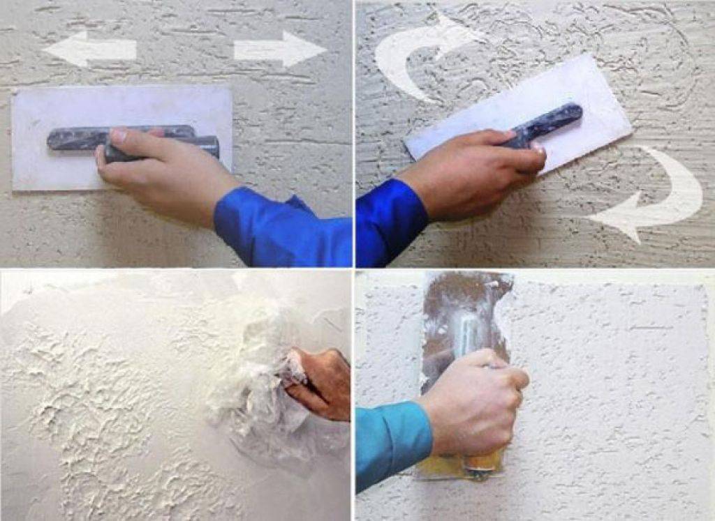 Как наносить декоративную штукатурку на потолок