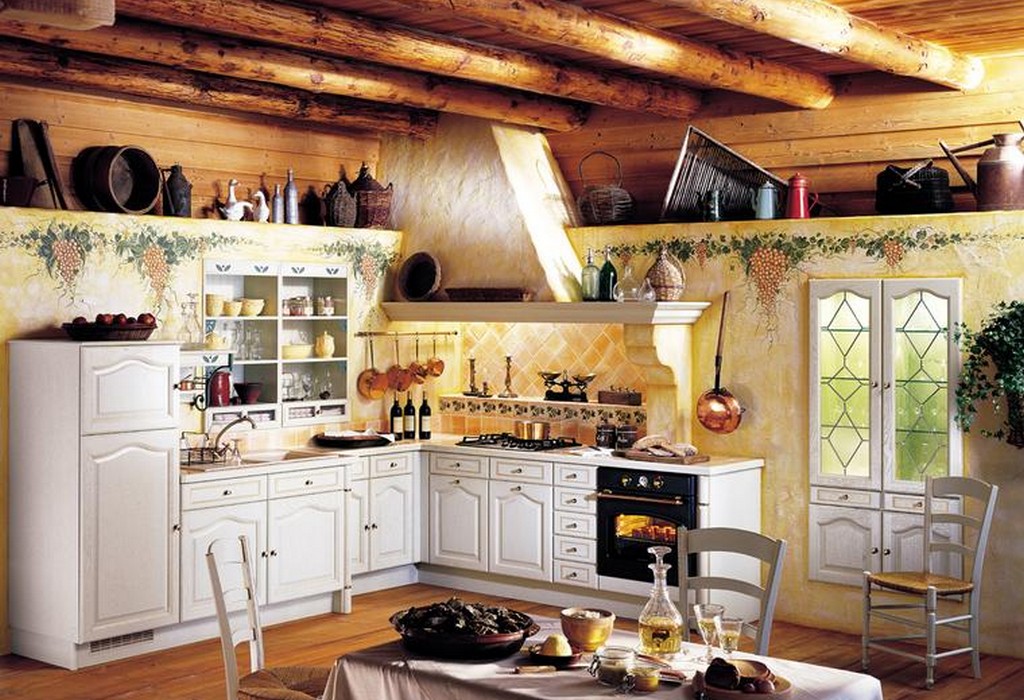 Фото кухня дизайн в деревенском доме фото