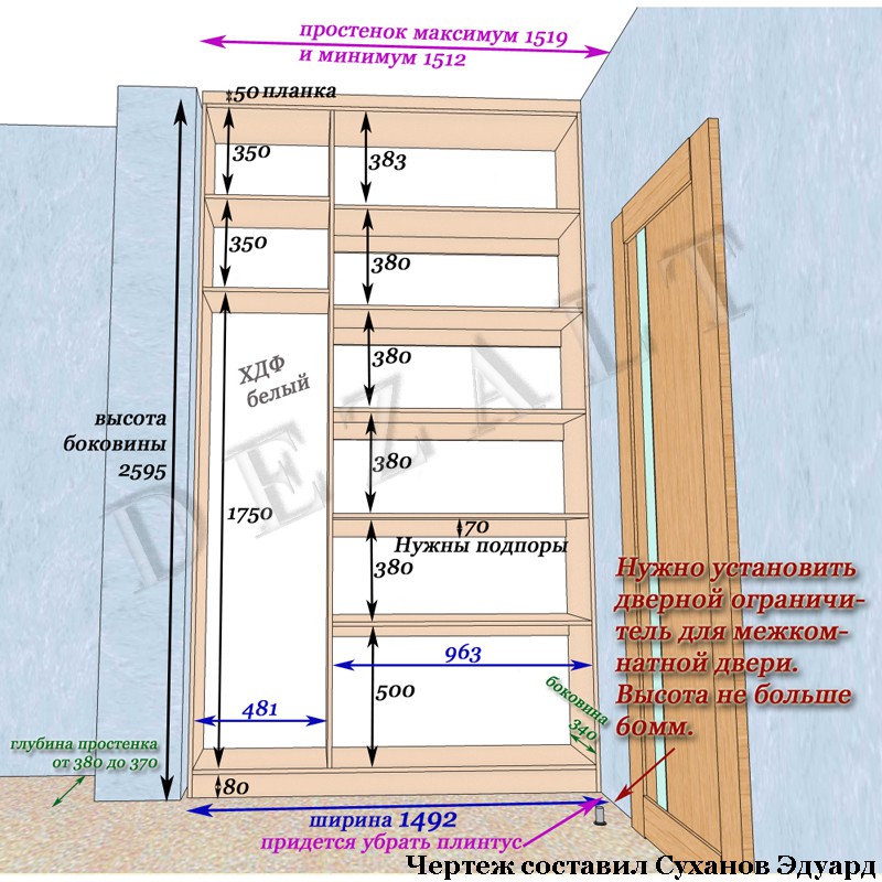 Как самостоятельно сделать шкаф на балкон: разновидности, материал, инструмент, инструкция