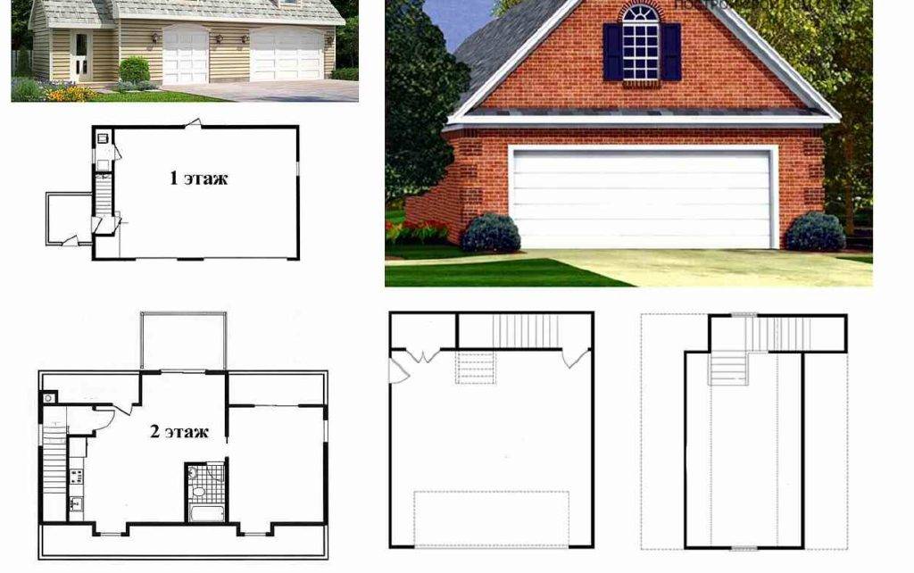 Планировка второго этажа гаража Проект гаража с мансардой из пеноблоков