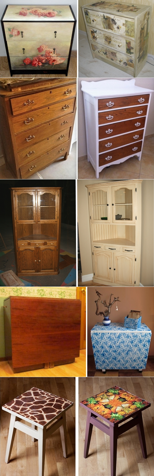 Новая жизнь старой мебели - обзор лучших идей. 85 фото до и после!