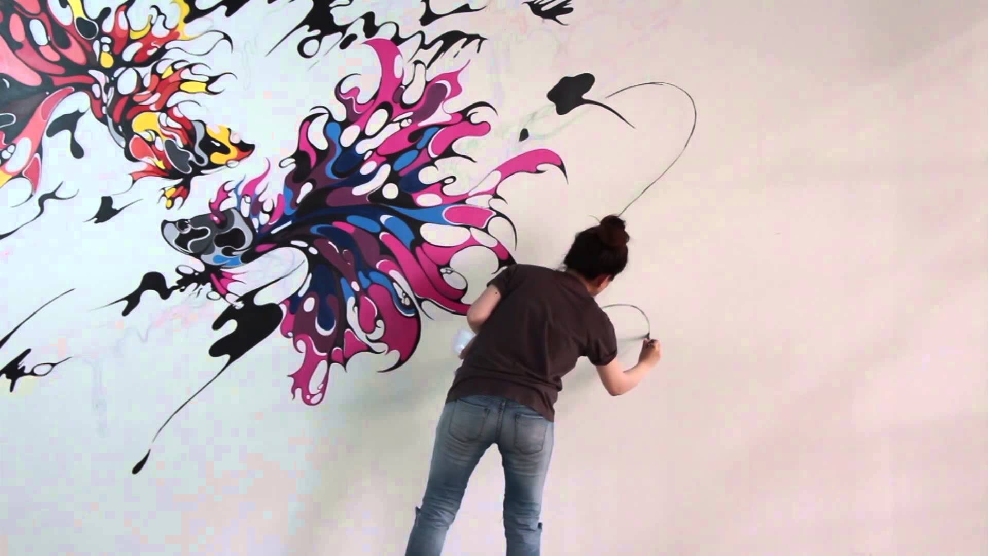 Краска для рисования на стенах №1 – акриловый лкм: инструкция +видео