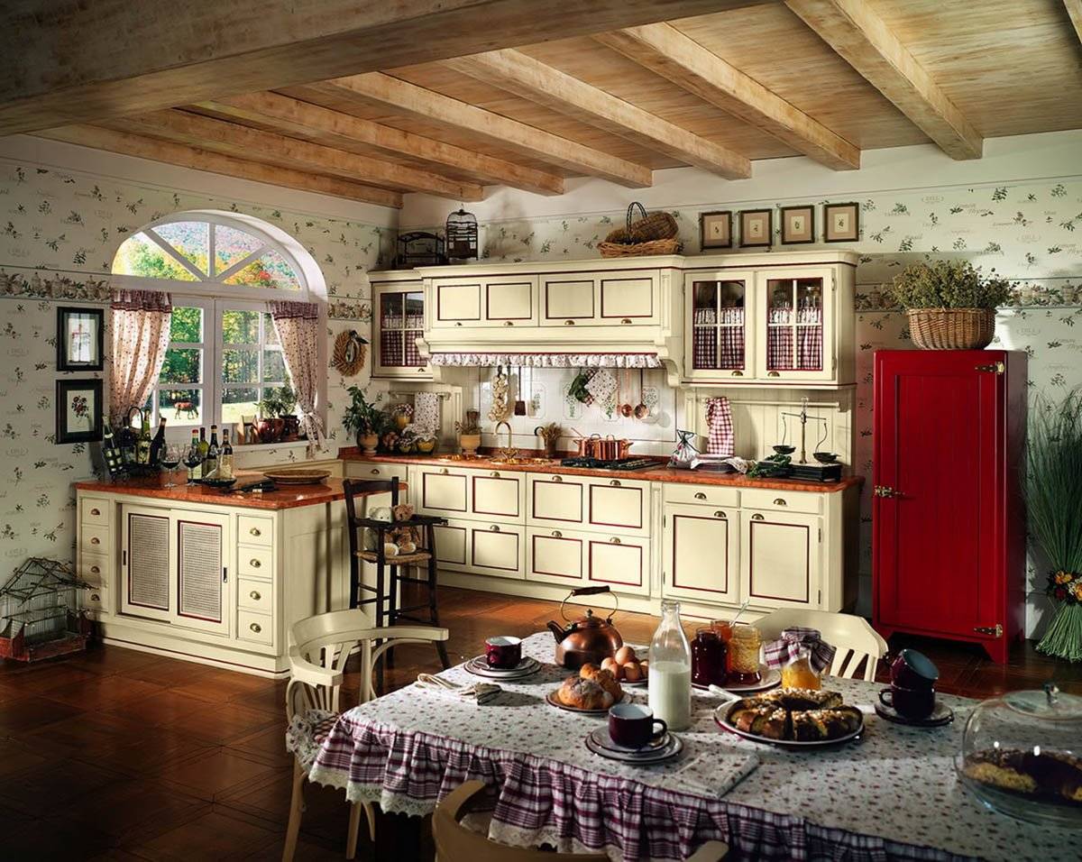 Деревенский интерьер (60 фото): красивое оформление кухни и комнат