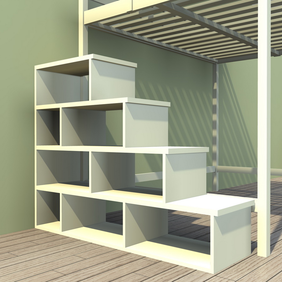 Встроенная кровать-чердак: типы конструкций и устройство