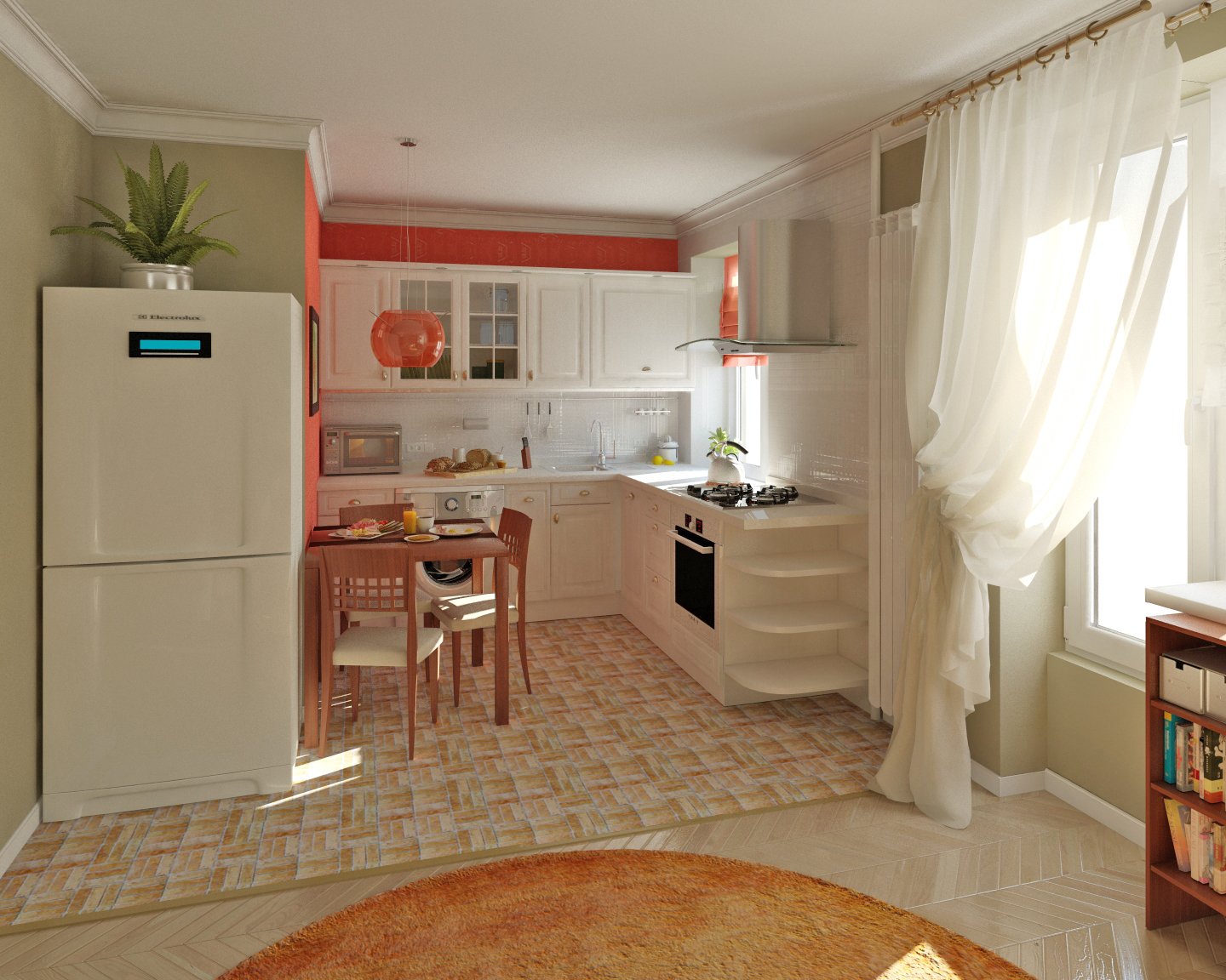 Дизайн кухни совмещенной с гостиной в хрущевке и доме: фото и видео