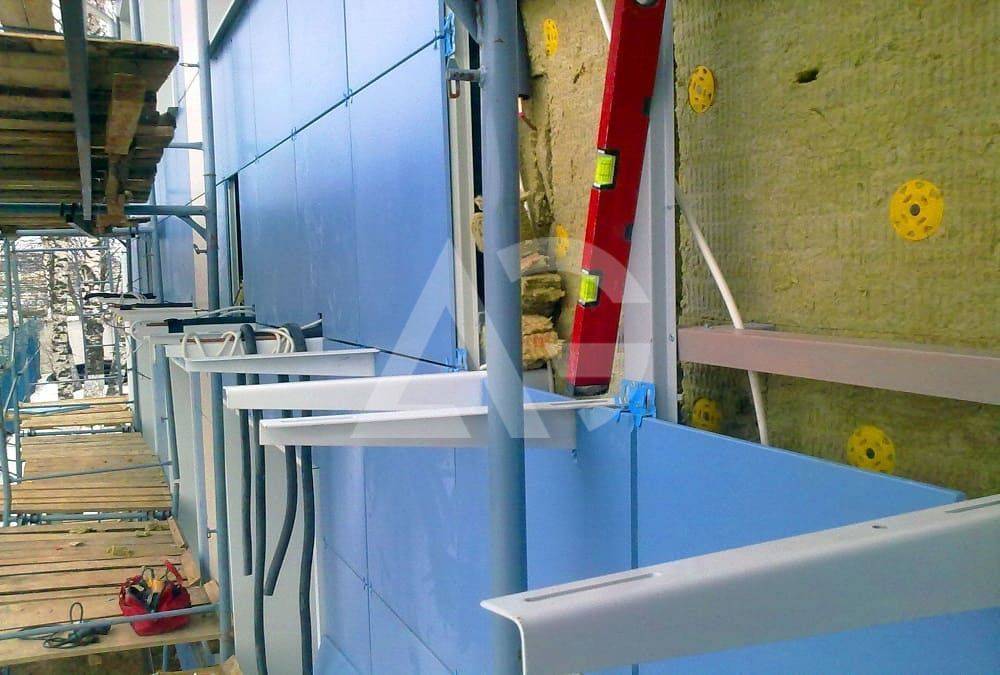 Правильный монтаж вентилируемого навесного фасада