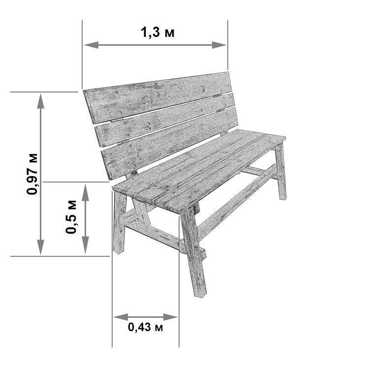 Как самостоятельно изготовить скамейку для дачи из подручных материалов